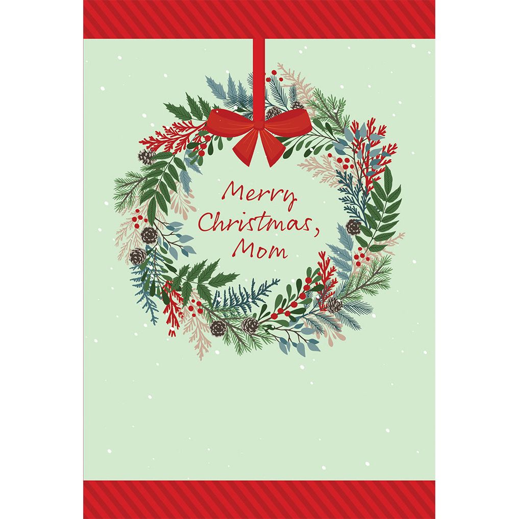 Christmas Wreath Christmas Card Mother